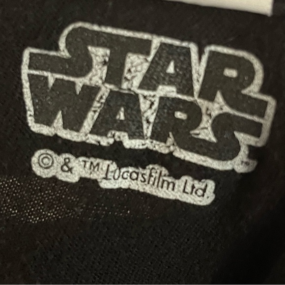 STAR WARS Galactic Love Black Tee T-Shirt - Picture 4 of 5